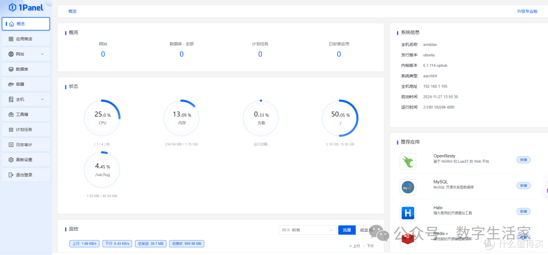 1Panel: Transforming Old Computers into Powerful Home Servers - Installation Guide and Practical Experience