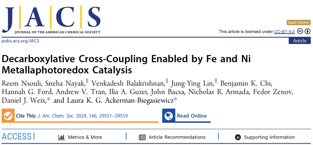 Inexpensive Fe/Ni Enables Decarboxylative Cross-Coupling Reaction!