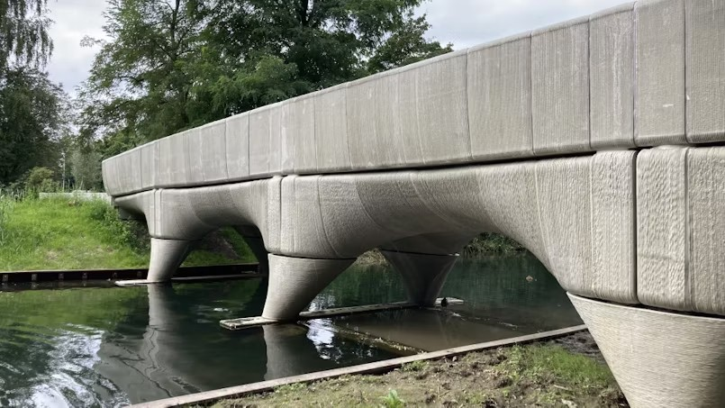 Exploring Diverse Bicycle Bridge Structures Using 3D Printed Concrete Technology in the Netherlands