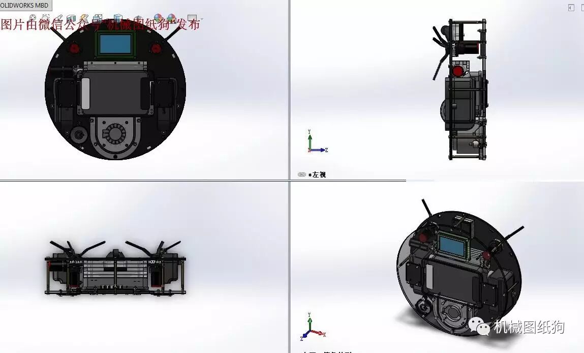 DIY Robotic Vacuum Cleaner 3D Design SOLIDWORKS