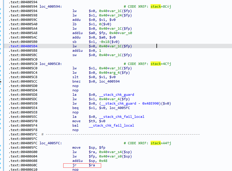 MIPS Stack Overflow: ROP Construction and Shellcode Injection