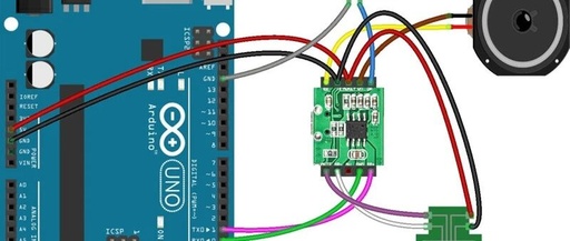 How to Connect the HSC001 Audio Player Module with Arduino Development Board