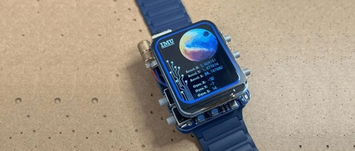 ESP32 IoT Development Board Arduino Open Source Smart Watch: Supports Temperature, Humidity, Pressure, Air Monitoring, Altitude, Tilt, and Acceleration