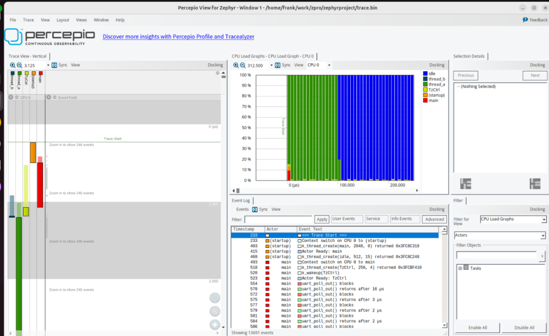Using Percepio View to Trace Zephyr: A Comprehensive Guide