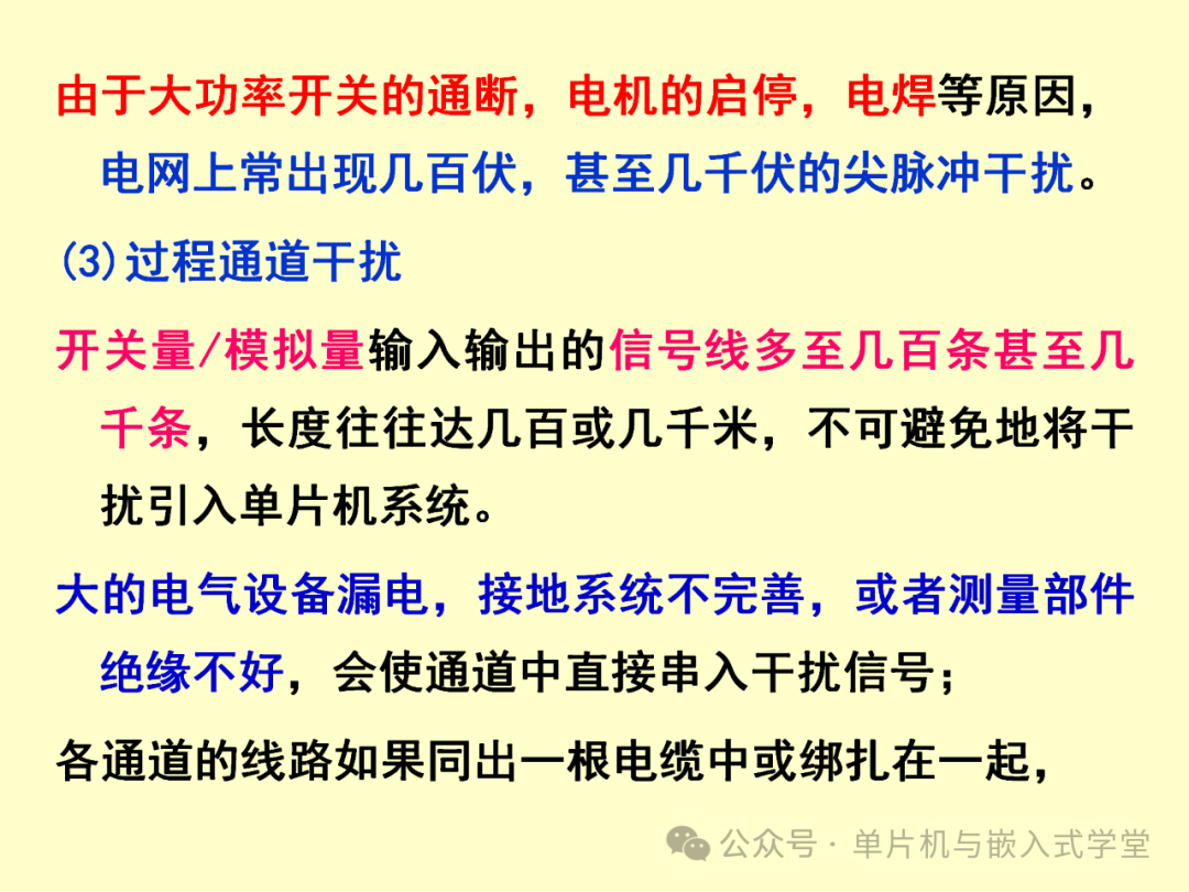 Reliability and Anti-Interference Design of Microcontroller Application Systems