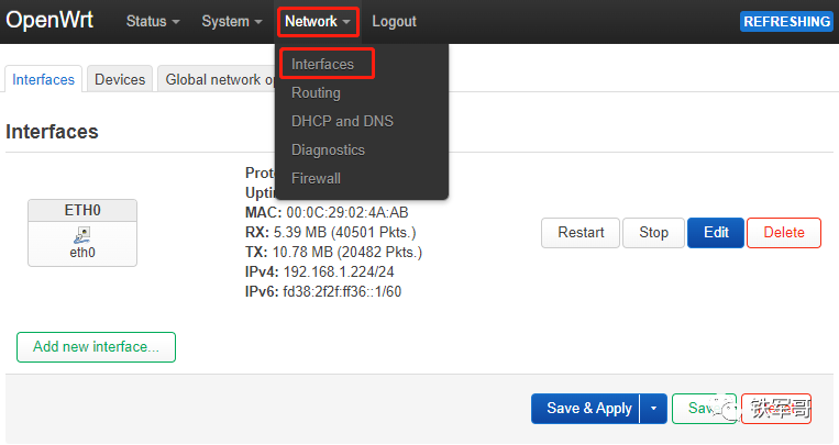 Configuring OpenWrt in One-Arm Router Mode