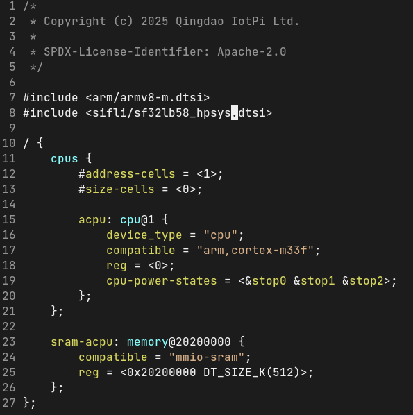 Notes on Porting ZephyrRTOS to Sifli SF32LB58 - Part One