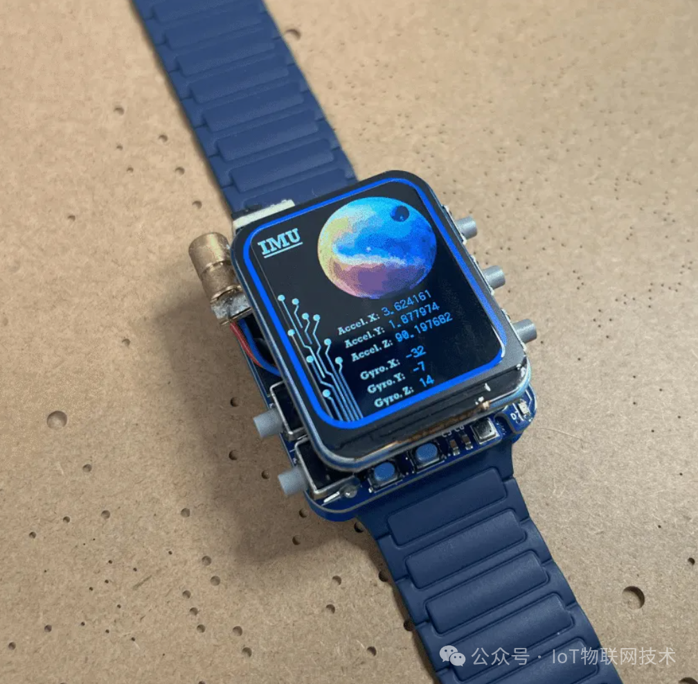ESP32 IoT Development Board Arduino Open Source Smart Watch: Supports Temperature, Humidity, Pressure, Air Monitoring, Altitude, Tilt, and Acceleration