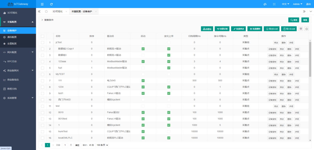 A Cross-Platform Industrial IoT Gateway Based on .NET, Easily Connects to Various Devices and Systems Through Visual Configuration!
