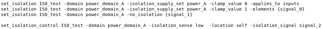 Signal Isolation in Low Power Design