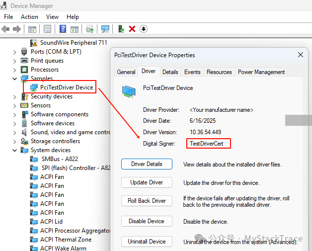 Windows PCI Device Driver Development Guide: How to Create a Test Signature for Drivers
