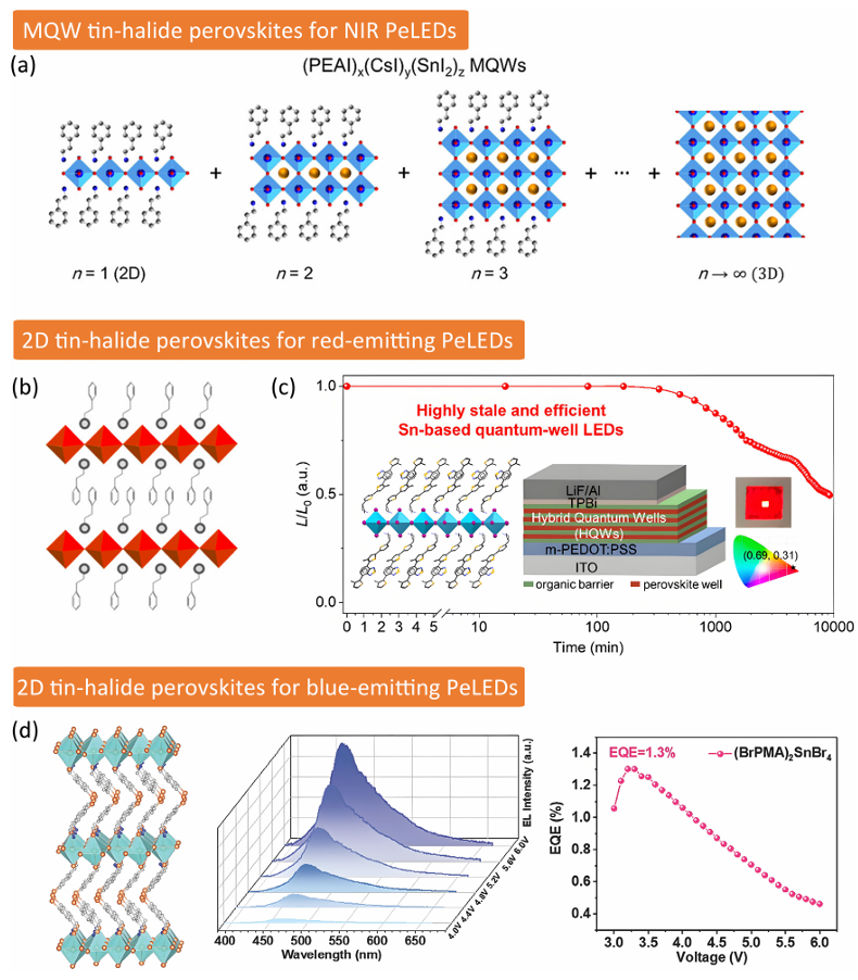Review by Wang Jianpu & Huang Wei from Nanjing University of Technology: Tin Halide Perovskite Light Emitting Diodes