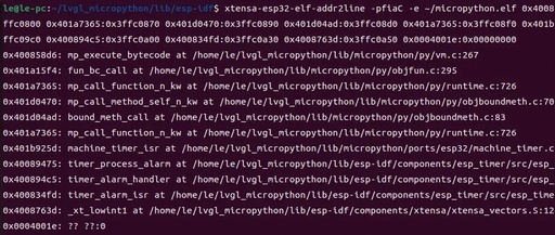 Method for Analyzing Backtrace Information of ESP32 Crash