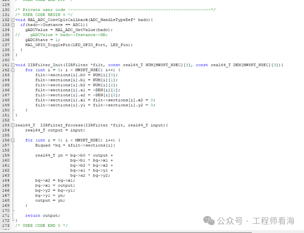 Operation Document for On-Chip Digital Filters of STM32 Microcontroller