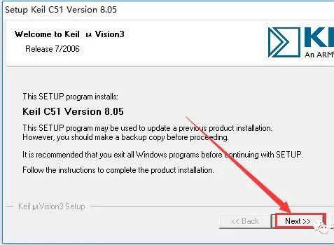 Keil uVision3 C51v805 Software Installation Guide
