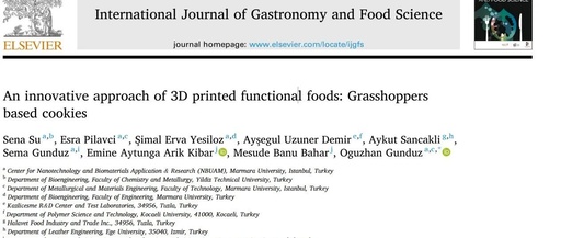 IJGFS | Innovative Methods for 3D Printed Functional Foods: Grasshopper-Based Cookies
