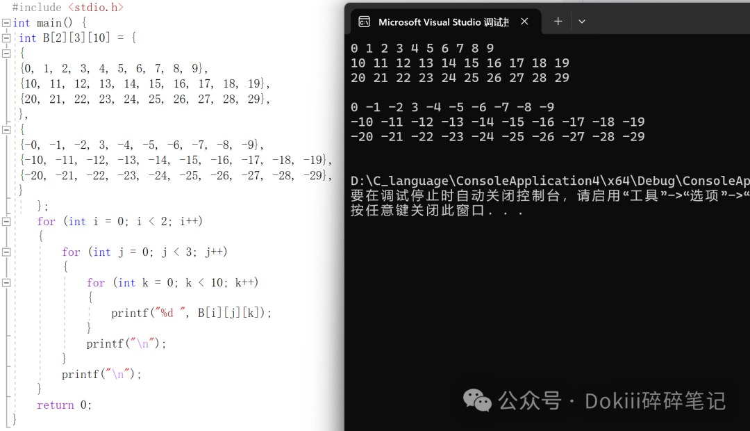 Concept and Usage of Multidimensional Arrays in C Language