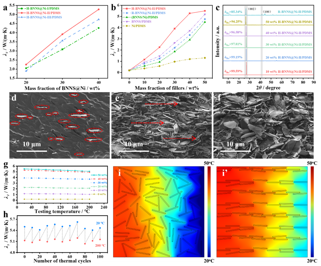 High In-Plane Thermal Conductivity and Excellent Photo-Thermal Performance of Polydimethylsiloxane Composites