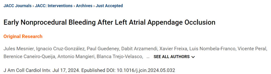 Exploring the Increased Risk of Early Non-Surgical Bleeding Related to DAPT and LAAO Postoperative Procedures