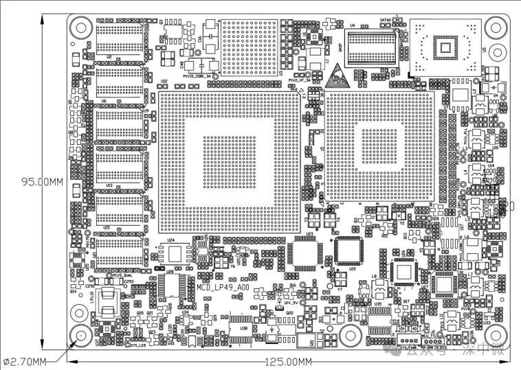 MCD-LP49: Loongson Series 3A3000 Core Board