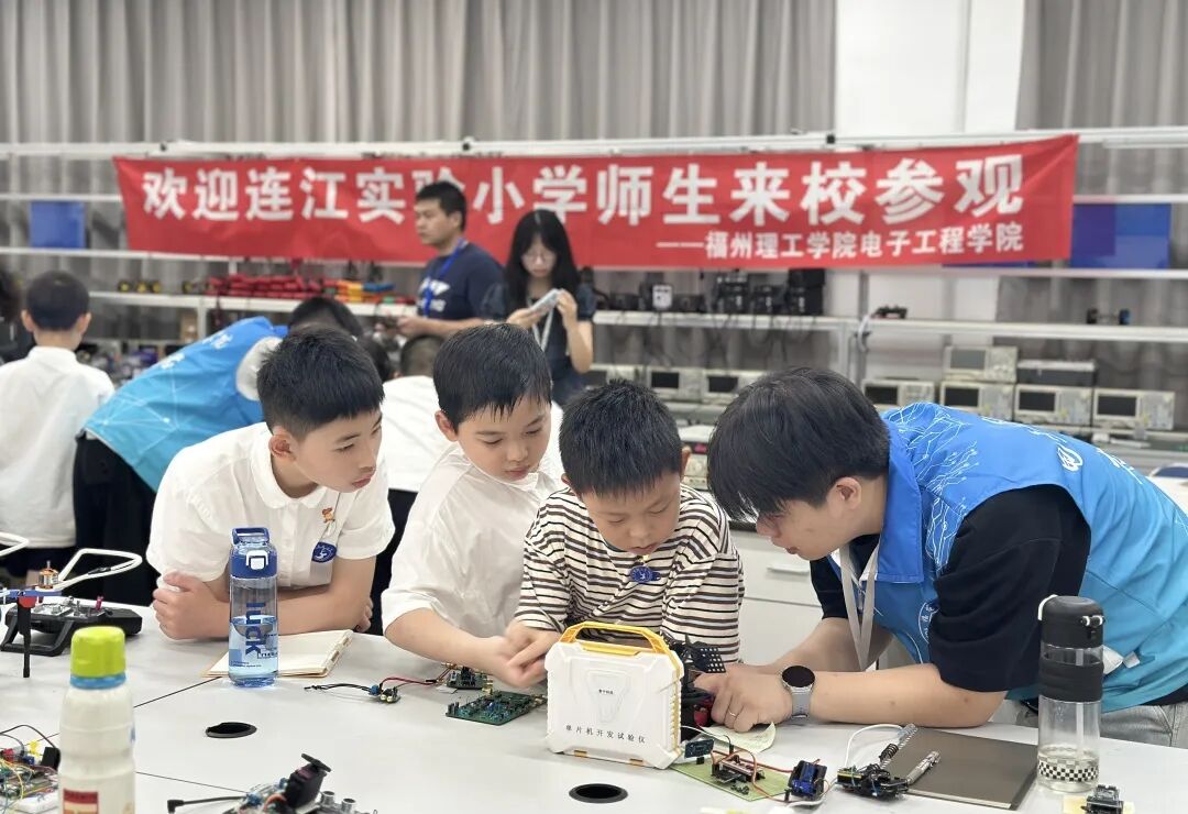 When Elementary School "AI Newbies" Meet University Laboratories