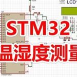 Remote Monitoring of Temperature and Humidity Using DHT11 with STM32 and LCD1602 Display in Proteus Simulation Design