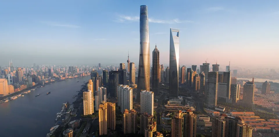 SOM's Design Proposal for the Shanghai Tower, Height 580 Meters