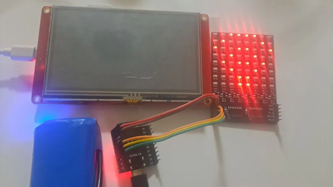 Smart Recognition of Handwritten Digits Using ESP32 4.3-Inch Screen