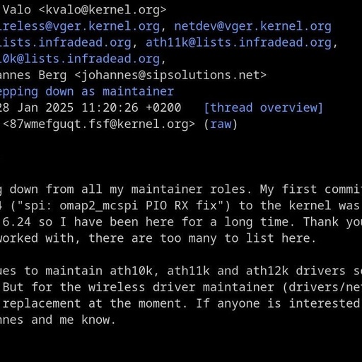 The Sole Maintainer of Linux Wireless/WiFi Drivers Announces Resignation! No Successor Yet, Developers: What Lies Ahead?