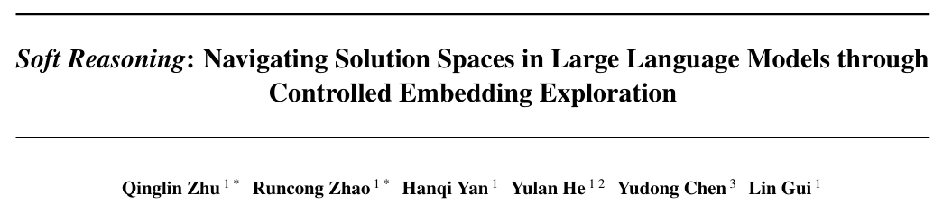 Soft Reasoning: An Efficient Inference Paradigm for Large Language Models