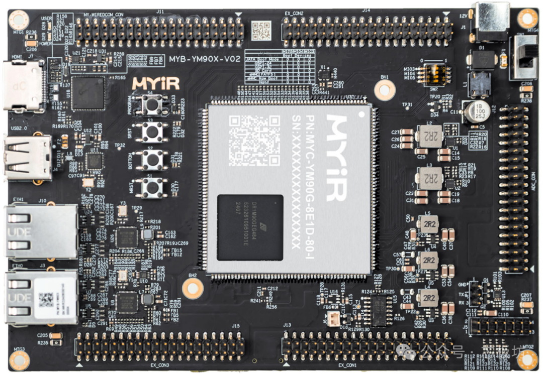 Development Board with ARM, NPU, and FPGA Cores — Mill YM90X Development Board