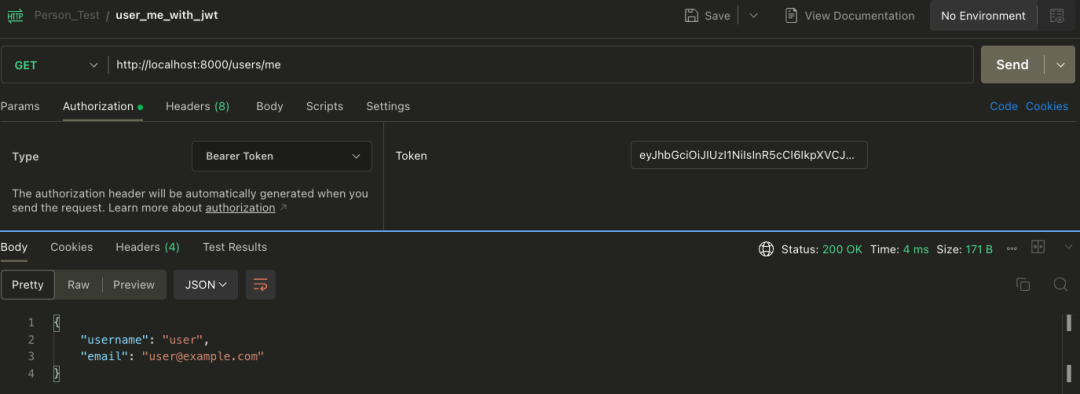 JWT Authentication in HTTP Requests