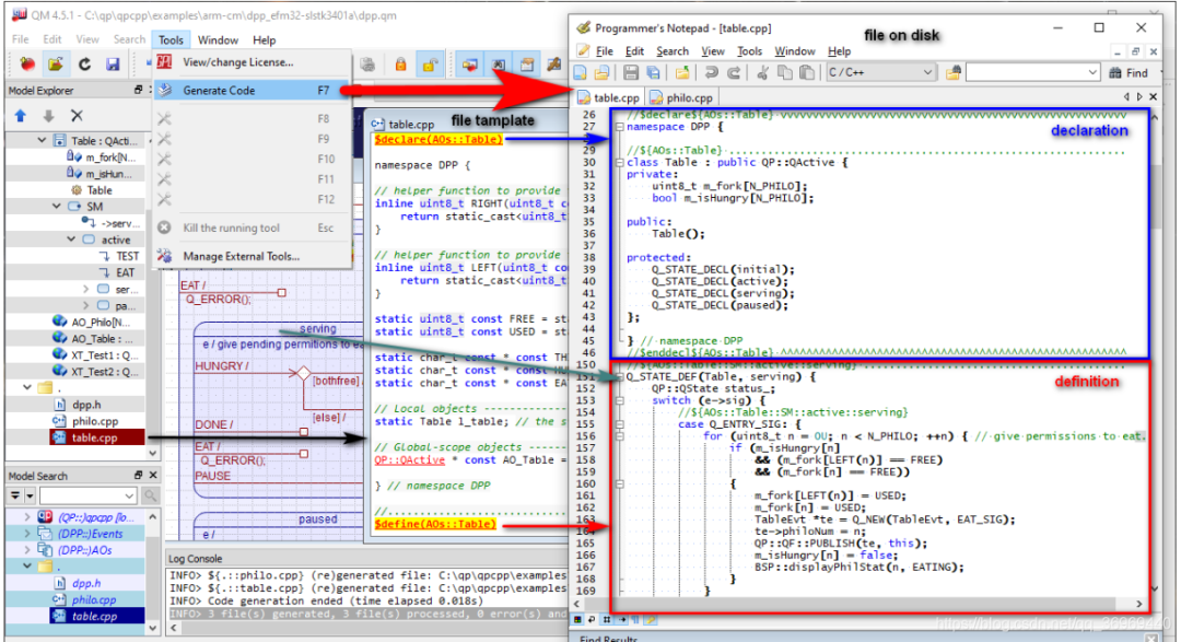 Embedded State Machine Programming - QP State Machine Framework