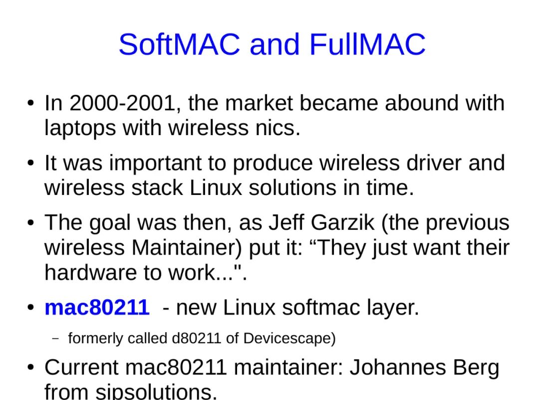 Advanced Topics in Linux Kernel Networking: Linux Wireless