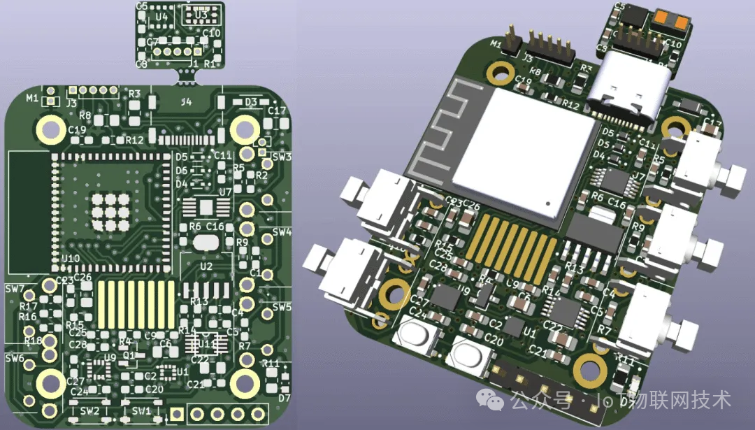 ESP32 IoT Development Board Arduino Open Source Smart Watch: Supports Temperature, Humidity, Pressure, Air Monitoring, Altitude, Tilt, and Acceleration