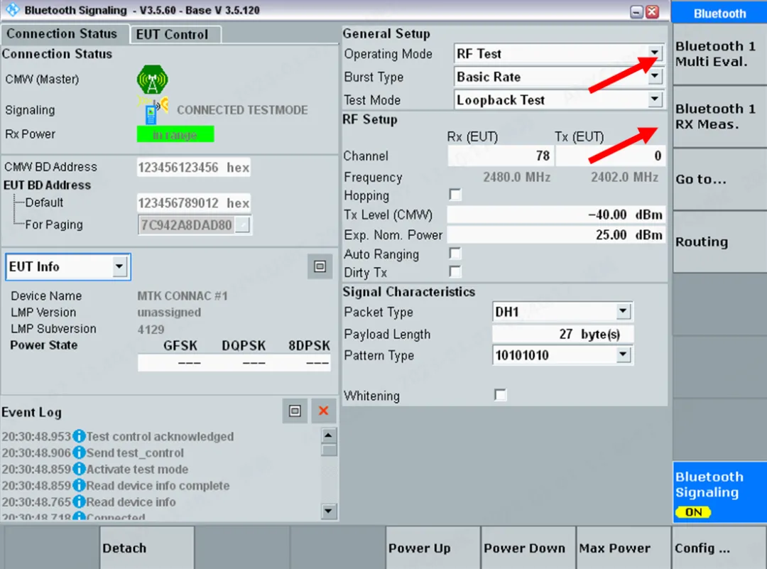 Detailed Methods for Testing Bluetooth BR/EDR and Bluetooth Low Energy (BLE)