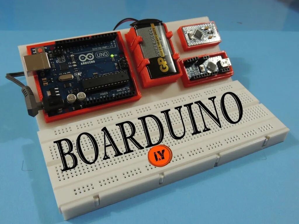 Build Your Desktop Electronic "Aircraft Carrier" with the Arduino Development Platform! 3D Printed Test Platform Integrates Development Boards, Breadboards, and Power Supply to Boost Your Development Efficiency