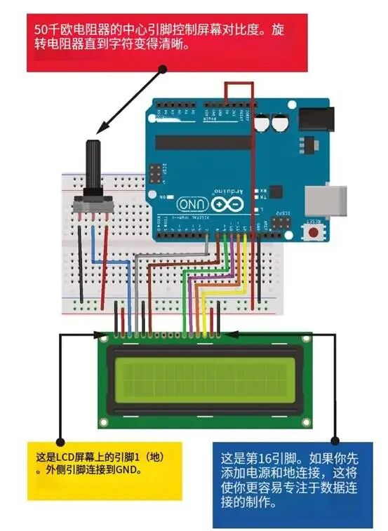Driving a 1602 LCD with Arduino
