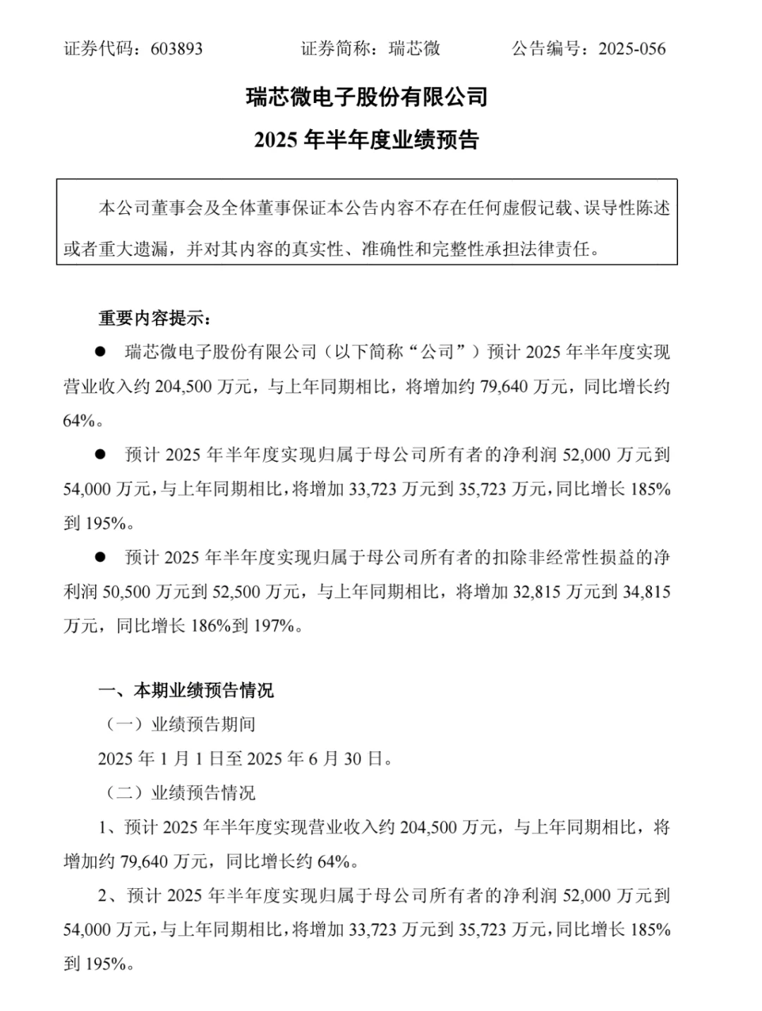 Rockchip's Revenue for the First Half of the Year