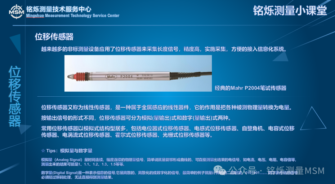 Mingshuo Measurement Classroom - Displacement Sensors