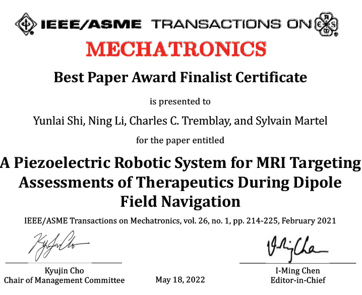 Cutting-Edge Collaboration: Southern Airlines and Montreal Research Team Launch DFN-D System Driven by Piezoelectric Robots for MRI Imaging, Aiming to Address MRI Treatment Challenges!
