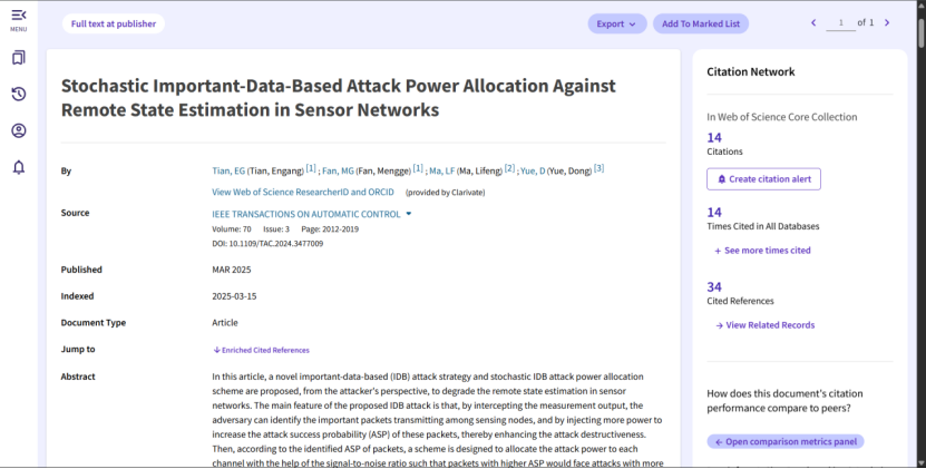 Random Attack Power Allocation Based on Important Data and Remote State Estimation in Sensor Networks
