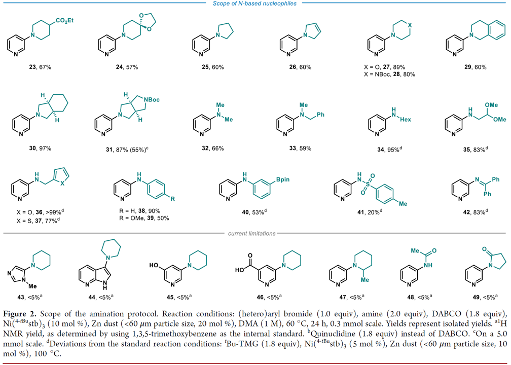 C-N Coupling of Brominated Heteroaromatic Compounds Catalyzed by Ni