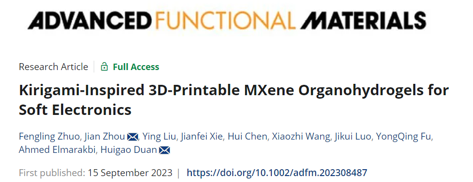 Kirigami Structure Hydrogel Strain Sensors Empower Human-Machine Interaction Applications and Morse Code Recognition