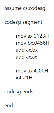 Assembly Language: Chapter 4 - The First Complete Assembly Program
