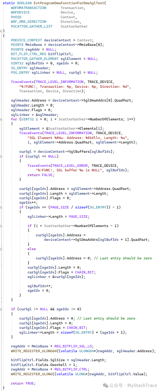 Windows PCI Device Driver Development Guide: Using SGL DMA