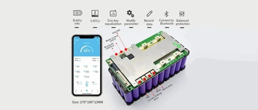 Monitoring Solutions for BMS Battery Management Systems Based on Low Energy Bluetooth (BLE) for 8S and Above