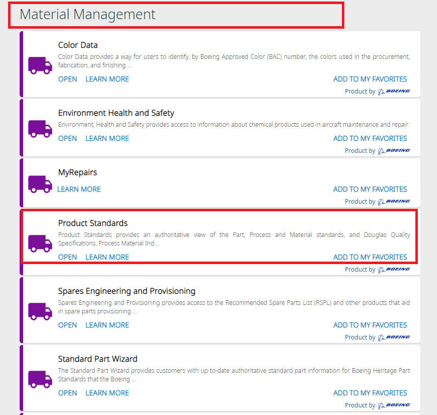 Introduction to Boeing Product Standards - PSDS
