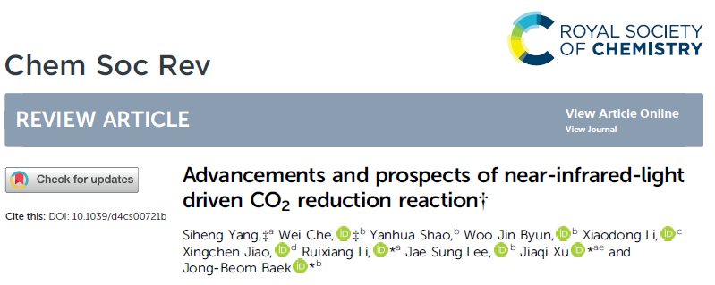 Advancements and Prospects of Near-Infrared Light-Driven Carbon Dioxide Reduction Reactions